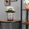 Blumentopf Rund Lange Keramik Ø 18,5 cm H 20,5 cm Braun Produktbild-Vorschau 7