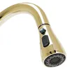 A close-up shot of a gold kitchen faucet head with buttons. Náhľad obrázku produktu