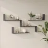 Wandregalset 3-tlg. 'Vepinshul' modular Anthrazit Produktbild-Vorschau 1