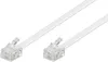 Goobay Telefonkabel (Modularkabel), weiß, Kupferkaschierter Produktbild-Vorschau 1
