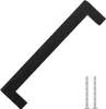 vidaXL Möbelgriffe 10 Stk. Schwarz 160 mm Edelstahl Produktbild-Vorschau 3