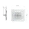 A diagram showing the dimensions of a square shower head. Podgląd zdjęcia produktu