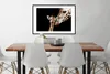 MuchoWow® Gerahmtes Poster Giraffe - Tiere - Schwarz - Produktbild-Vorschau 3