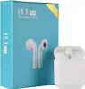 A product box for i11 TWS earbuds, with the earbuds and charging case shown. Produktbild-Vorschau