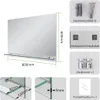 S'AFIELINA Badspiegel mit Ablage 60 × 80 × 1,0 cm (H × B × Produktbild-Vorschau 2