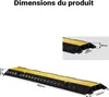 Wiltec Passe cables à 2 canaux, 980 x 240 x 45 mm, capacité Voir les images du produit 4