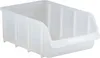 A clear, studio shot of a white plastic storage bin. Anteprima dell’immagine prodotto