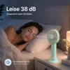Tischventilator Leise 3 Windstufen 10 Stunden Laufzeit Produktbild-Vorschau 2