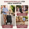Sekey 50L Aluminium Trolley Faltbar Einkaufstrolley Produktbild-Vorschau 3