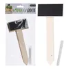étiquettes pour plantes 21 x 9 cm bois beige/noir 5 pièces Voir les images du produit 4