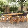 Klappbare Gartenstühle 8 Stk. Dunkelgrau Stoff Produktbild-Vorschau 2