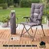 BigDean 2er Set Campingstuhl faltbar, 4-fach verstellbar, Produktbild-Vorschau 5