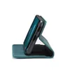 A smartphone in a flip case, propped up on its stand. Produktbild-Vorschau
