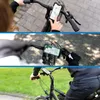 Collage of three images showing a person using a smartphone mounted on a bicycle handlebar for navigation. Produktbild-Vorschau