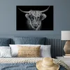 MuchoWow® Poster Schottisches Hochlandrind - Schwarz - Kuh Produktbild-Vorschau 4