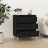 vidaXL Sideboard Schwarz 60x35x70 cm Holzwerkstoff Produktbild-Vorschau 3