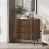 Kommode 80 x 39 x 78 cm aus Holz mit 3 Schubladen – Produktbild-Vorschau 1
