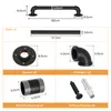 iropro Handlauf Treppengeländer Geländer 60cm Wandhandlauf Produktbild-Vorschau 9