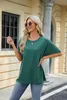 ASKSA Damen T-Shirt Sommer Kurzarm Oversized Rundhals Produktbild-Vorschau 3