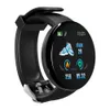A black smartwatch with a round face displaying various fitness metrics and the time. Produktbild-Vorschau