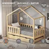 ML-Design łóżko dziecięce domek łóżko 70x140 cm naturalne z Podgląd zdjęcia produktu 2