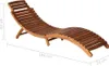 The Living Store Sonnenliege mit Tisch und Auflage Produktbild-Vorschau 8