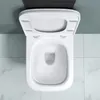 doporro WC Suspendu Blanc Cuvette Céramique Toilette Voir les images du produit 4