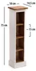 HOLZ CD REGAL TOWER | 75cm, Holzregal, Buch CD Rack mit 4 Produktbild-Vorschau 3
