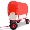 MONZANA® Bollerwagen Holz bis 180 kg mit Dach Luftreifen Produktbild-Vorschau 8