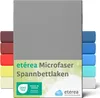 A stack of folded fabric products in various colors, with the main product in gray prominently displayed. Produktbild-Vorschau