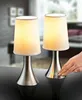 Nachttischlampe 2er Set mit Edelstahl Touch, silber, Produktbild-Vorschau 3