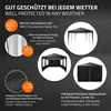 ECD Germany Pavillon 3x6 m Schwarz, Wasserdicht Stabil Produktbild-Vorschau 5