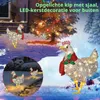 Leucht-Huhn mit Schal, LED-Weihnachtsfigur, 39,8 cm, für Außen Produktbild-Vorschau