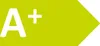 An energy efficiency label with the rating A+. Produktbild-Vorschau