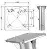 Fiqops Porte-parapluie Universal Plaque de sol Parasol à Voir les images du produit 4