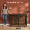 Hundekäfig Möbel, 100 cm Hundebox, 2 Türen, Schwarz | Produktbild-Vorschau 7