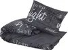vidaXL Ensemble de literie noir 200x220 cm coton Voir les images du produit 3