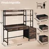 YITAHOME Computertisch LED Schreibtisch mit 4 Schubladen, Produktbild-Vorschau 6