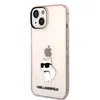 A pink iPhone case with a Karl Lagerfeld Ikonik Choupette design. Náhled obrázku produktu