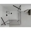 A top-down view of a modern shower enclosure and shower tray in a bathroom setting. Podgląd zdjęcia produktu
