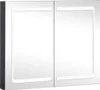 vidaXL LED zrcadlová skříňka do koupelny 80x12,2x68 cm Náhled obrázku produktu 1
