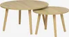 sweeek - Set aus 2 runden Couchtischen - Eschenlook Produktbild-Vorschau 1