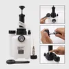A collage of images showing a brake bleeder tool and its usage. Produktbild-Vorschau