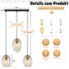 ZMH Hängelampe Vintage Pendelleuchte Esstisch - 3 flammig Produktbild-Vorschau 2