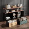 INONEFT TV-kast met 4 lades, LED-verlichting, open vakken, Productafbeelding-voorbeeld 8