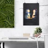 Mr. & Mrs. Panda Bild Pinguin Pärchen DIN A3 - Kreidetafel Produktbild-Vorschau 2