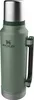 A green Stanley thermos bottle with a silver top and handle. Náhled obrázku produktu