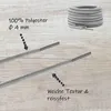 Runde Schnürsenkel in Grau Hell - 80cm Produktbild-Vorschau