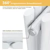 Close-up view of a white radiator with text highlighting its features. Podgląd zdjęcia produktu
