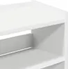 vidaXL Portascarpe bianco 60x25x81 cm Materiale a base di Anteprima dell’immagine prodotto 7